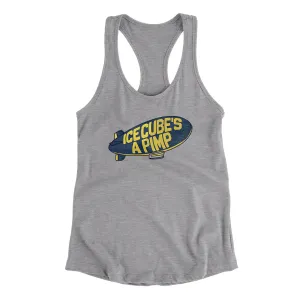 Ice Cube's A Pimp. Women's Racerback Tank