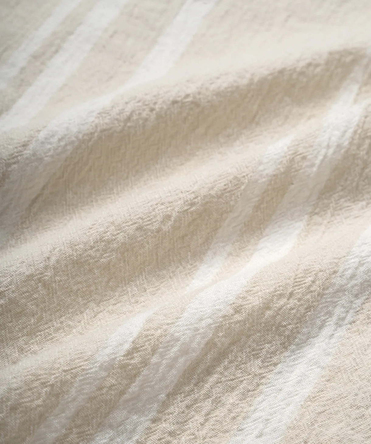 Indie Striped Magna Ss Shirt - Sand/Ecru