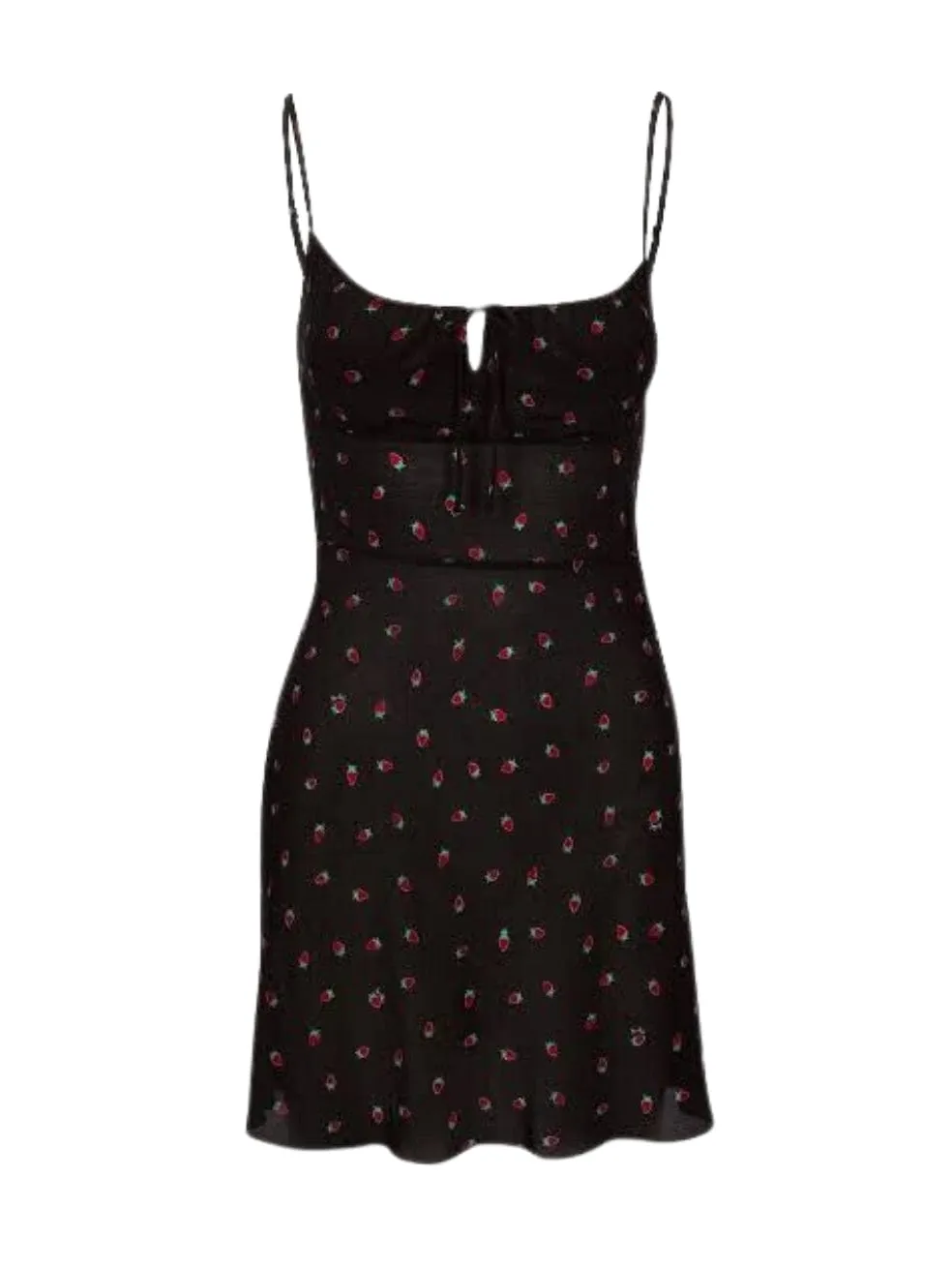 Inez Dress in Black Strawberry