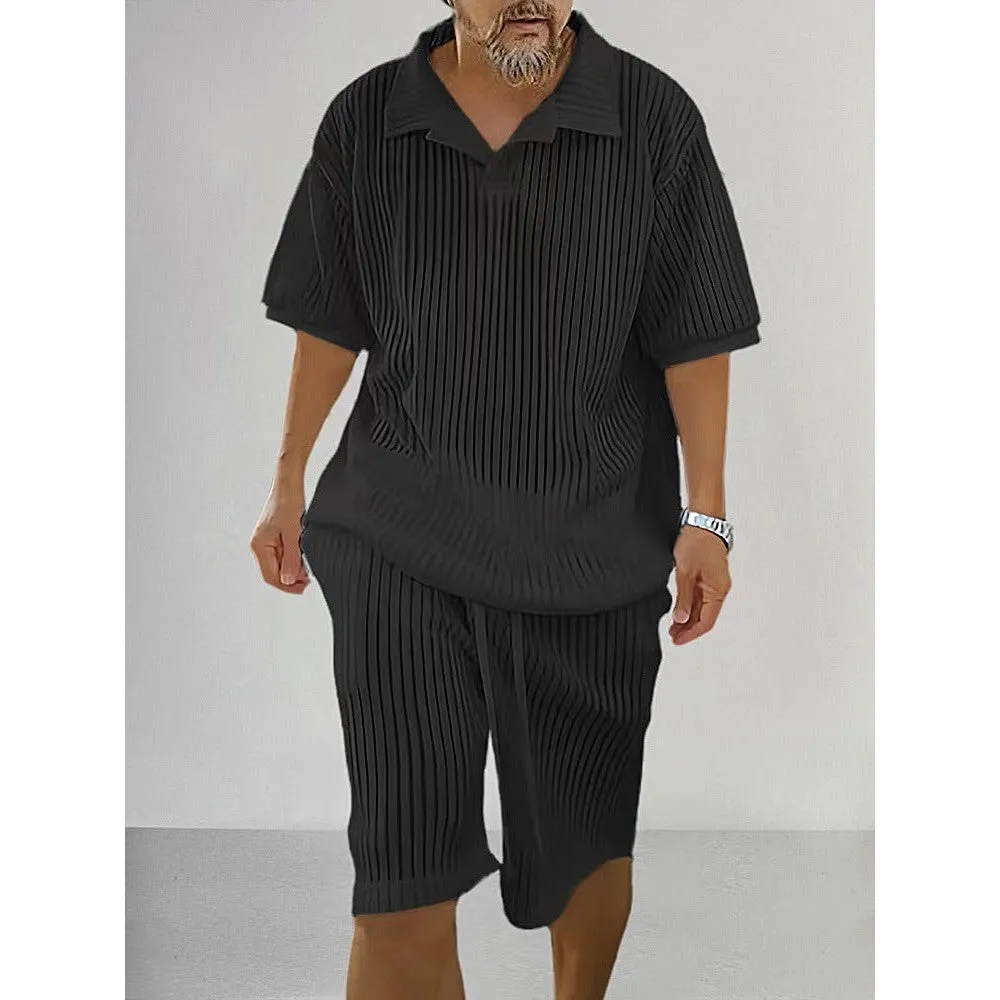 INSTOCK-Casual sweater suit loose short-sleeved T-shirt shorts