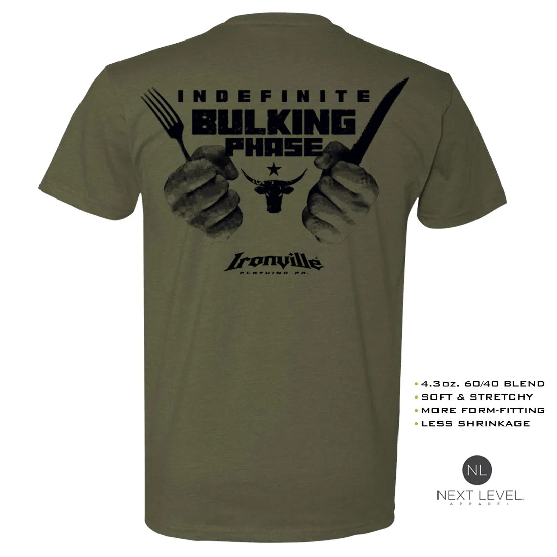 Ironville BULKING PHASE Soft-Blend Gym T-shirt