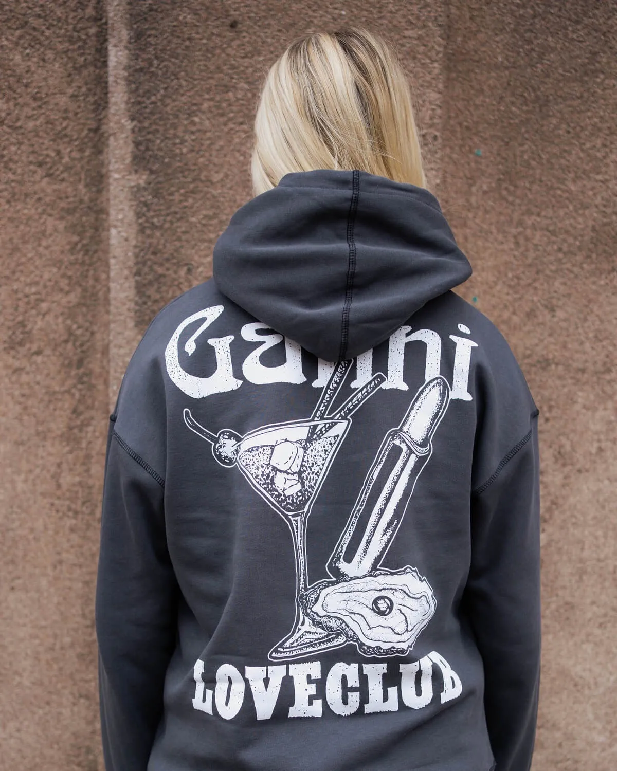 Isoli Oversized Loveclub Hoodie - Volcanic Ash