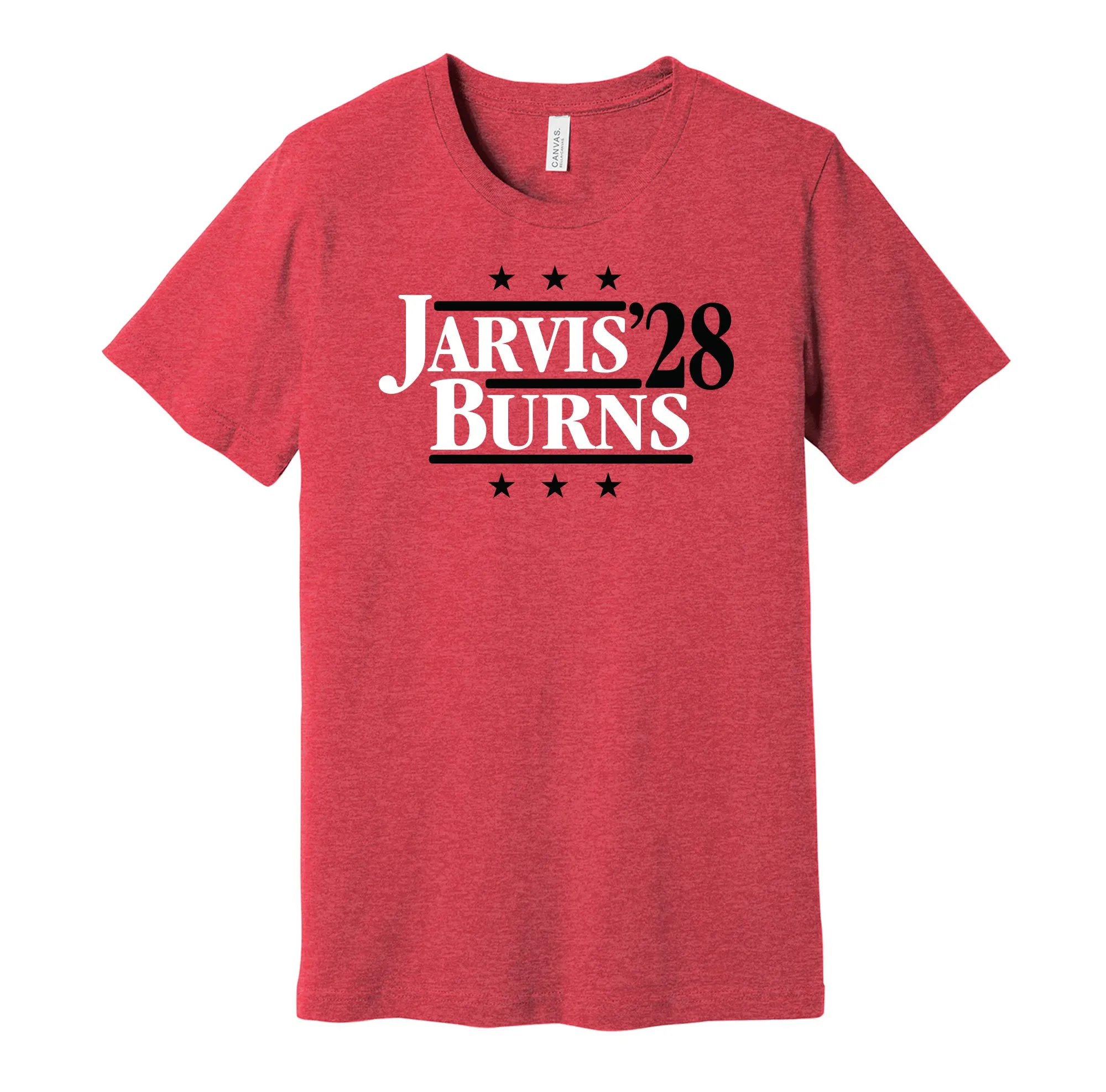 Jarvis & Burns '28 - Carolina Political Campaign Parody T-Shirt - Hyper Than Hype Shirts