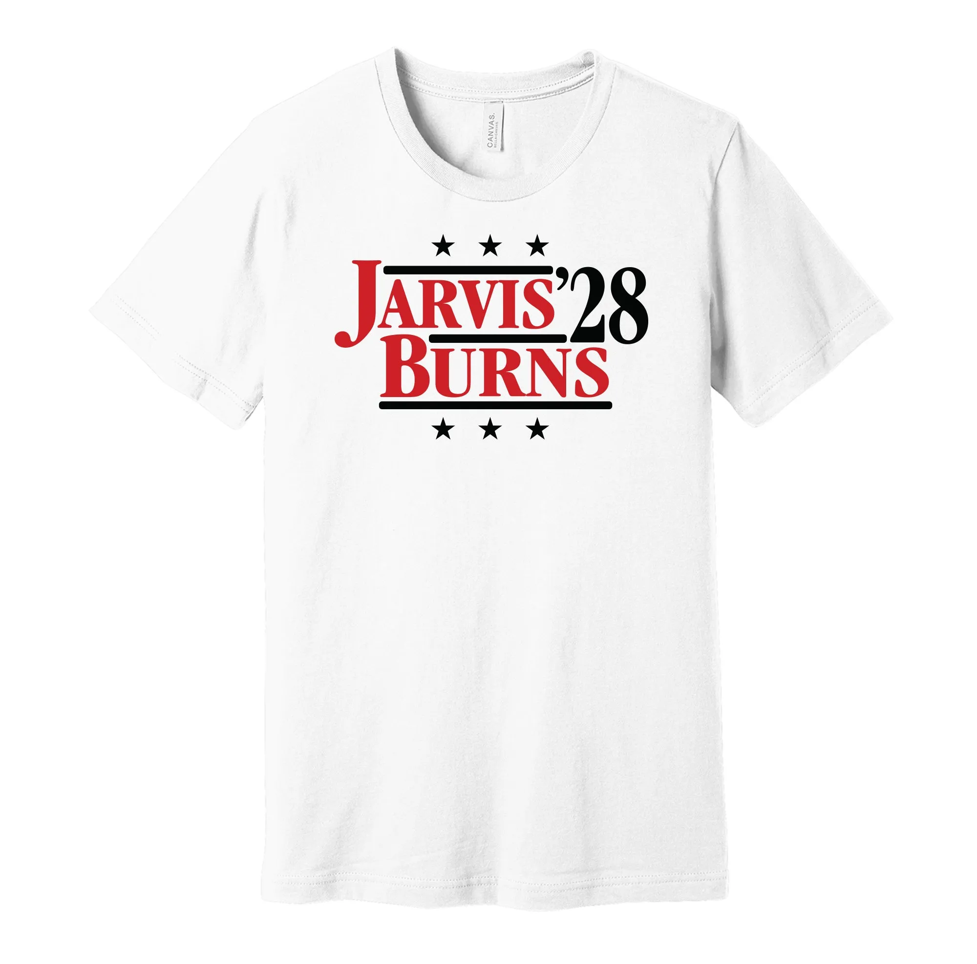Jarvis & Burns '28 - Carolina Political Campaign Parody T-Shirt - Hyper Than Hype Shirts