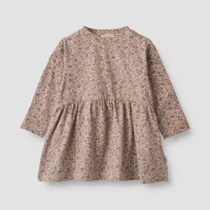 Jersey Dress Sessa in Grey Rose Flowers