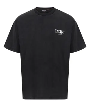 JJ Club Oversized Stonewashed Cotton T-Shirt - Grey