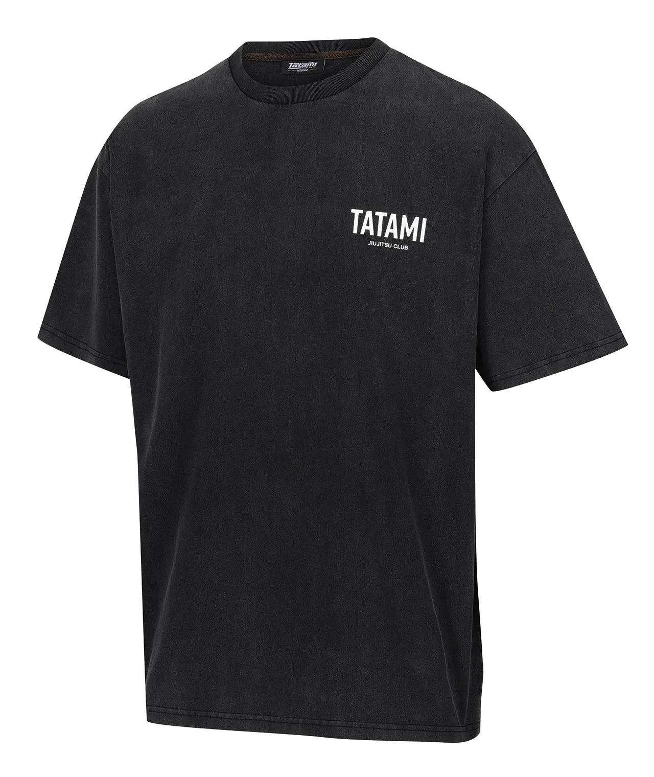 JJ Club Oversized Stonewashed Cotton T-Shirt - Grey