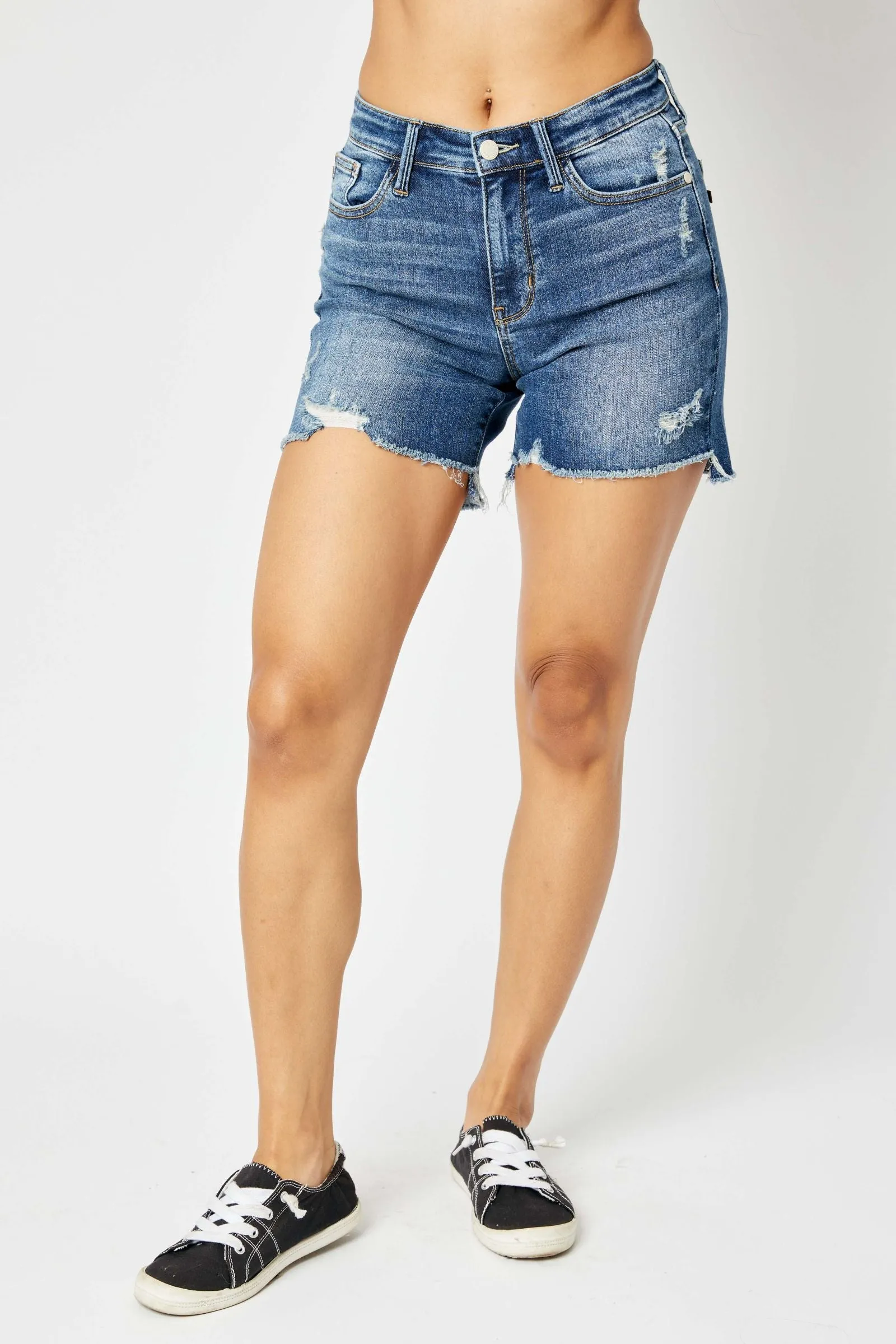Judy Blue Hi-Lo Cut Shorts