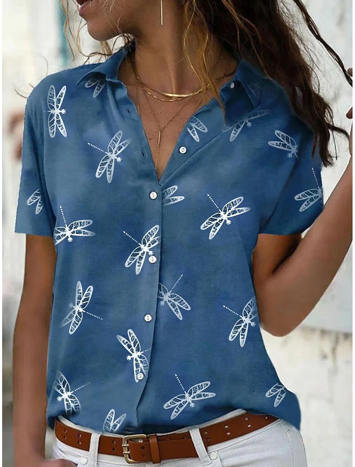 Karen® | Relaxed Fit Women'S Short Sleeve Summer Shirt