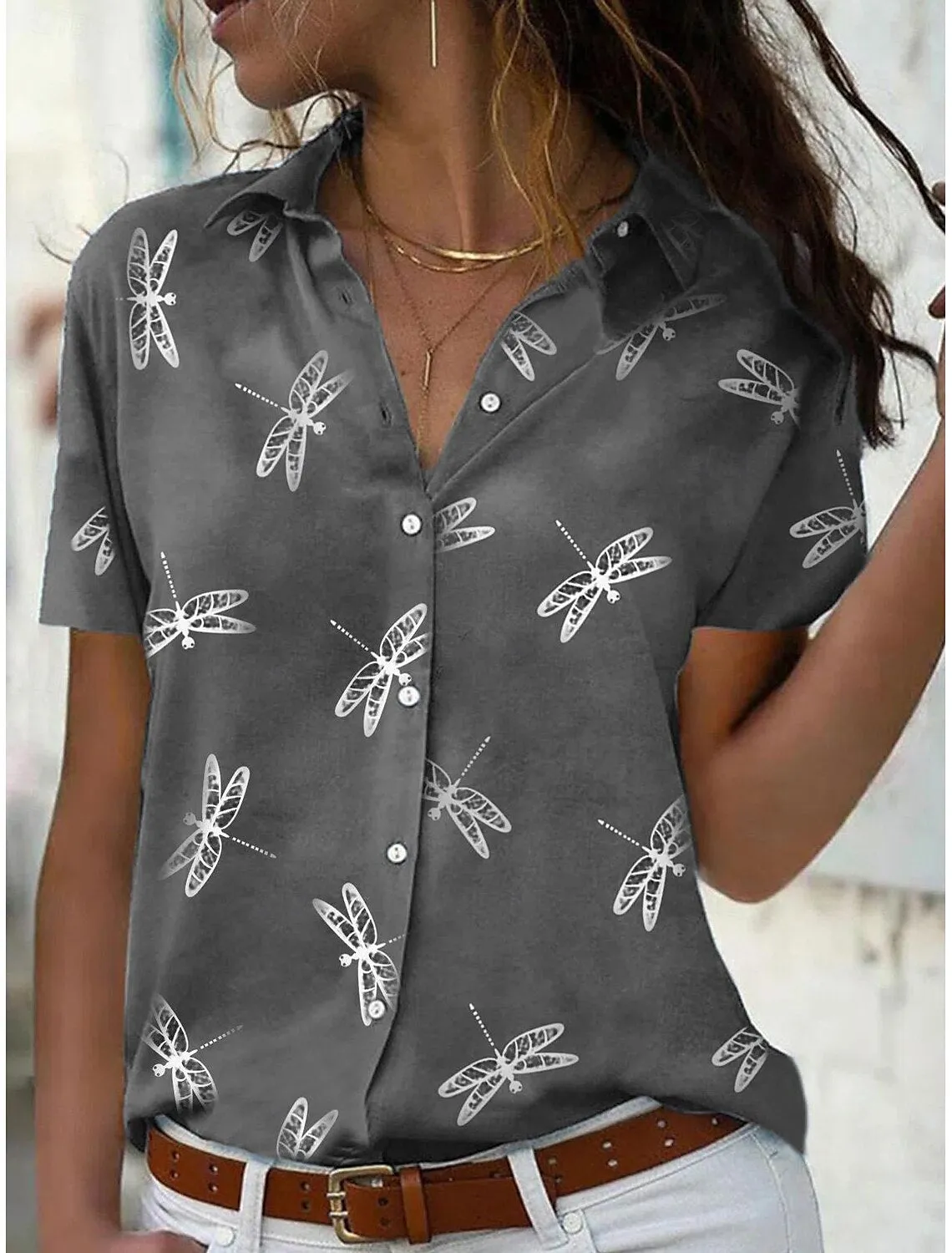 Karen® | Relaxed Fit Women'S Short Sleeve Summer Shirt