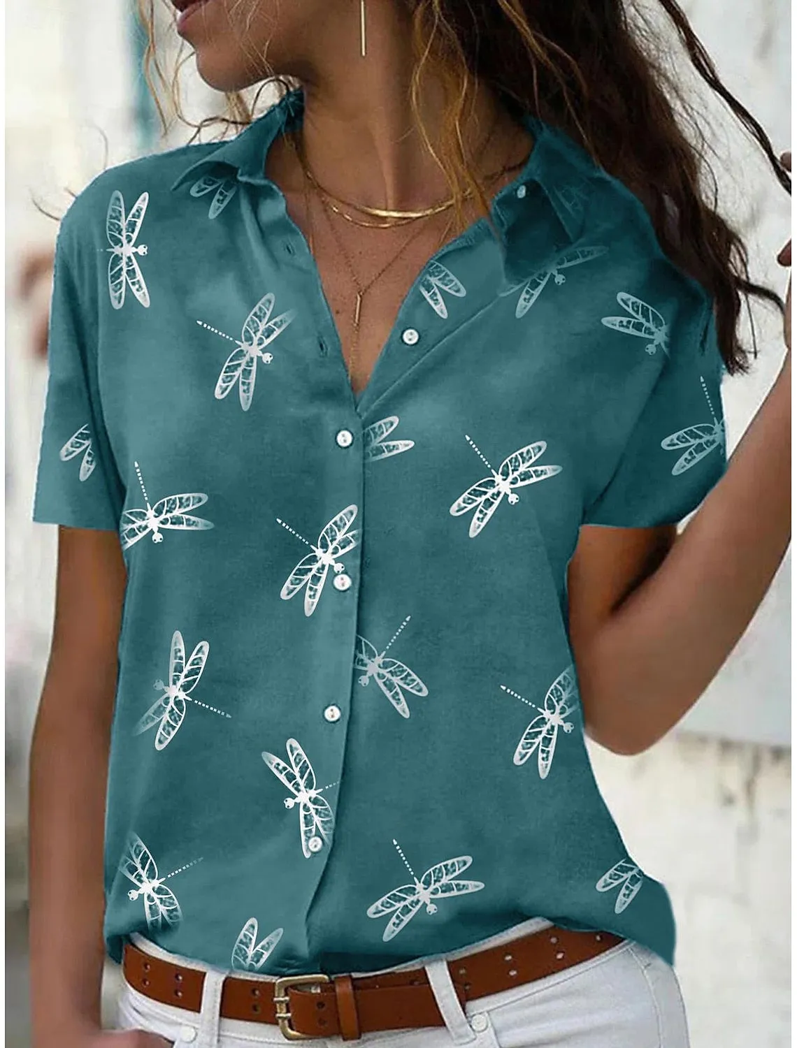 Karen® | Relaxed Fit Women'S Short Sleeve Summer Shirt
