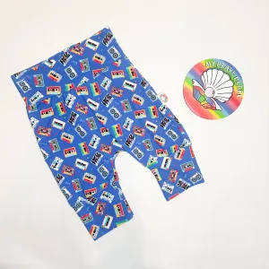 Kids Ready To Ship 5Y-9Y Grow-With-Me Cassettes Harem Shorts