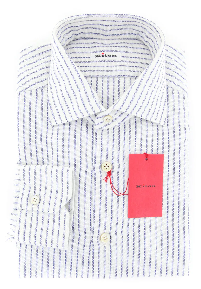 Kiton Blue Shirt - Slim