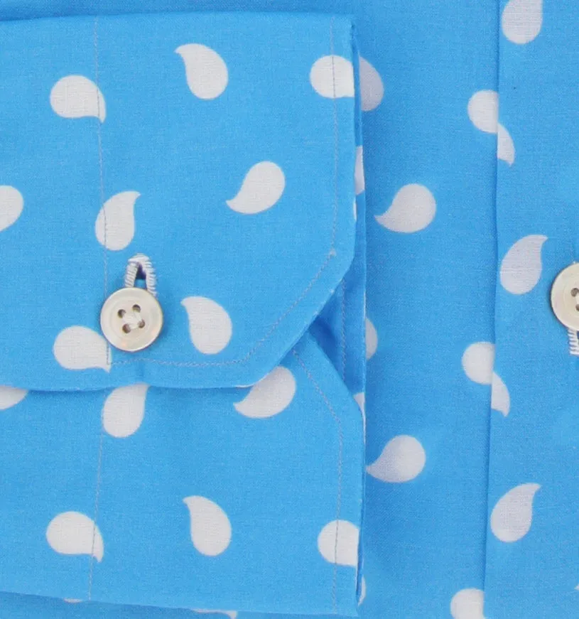 Kiton Blue Shirt - Slim