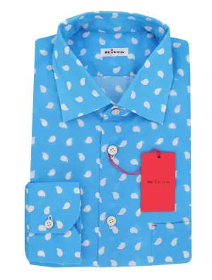 Kiton Blue Shirt - Slim