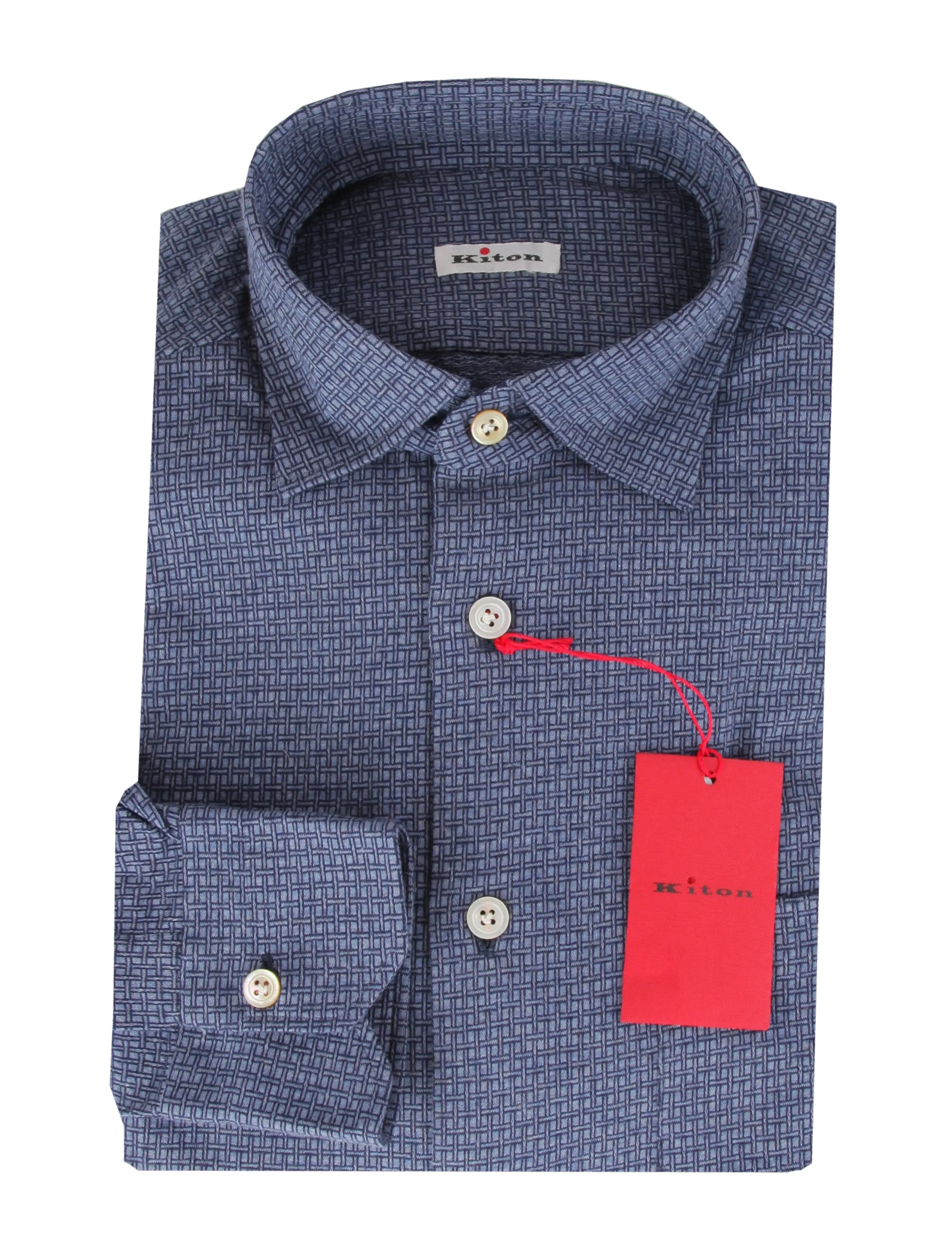 Kiton Blue Shirt - Slim