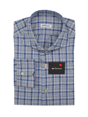 Kiton Blue Shirt - Slim