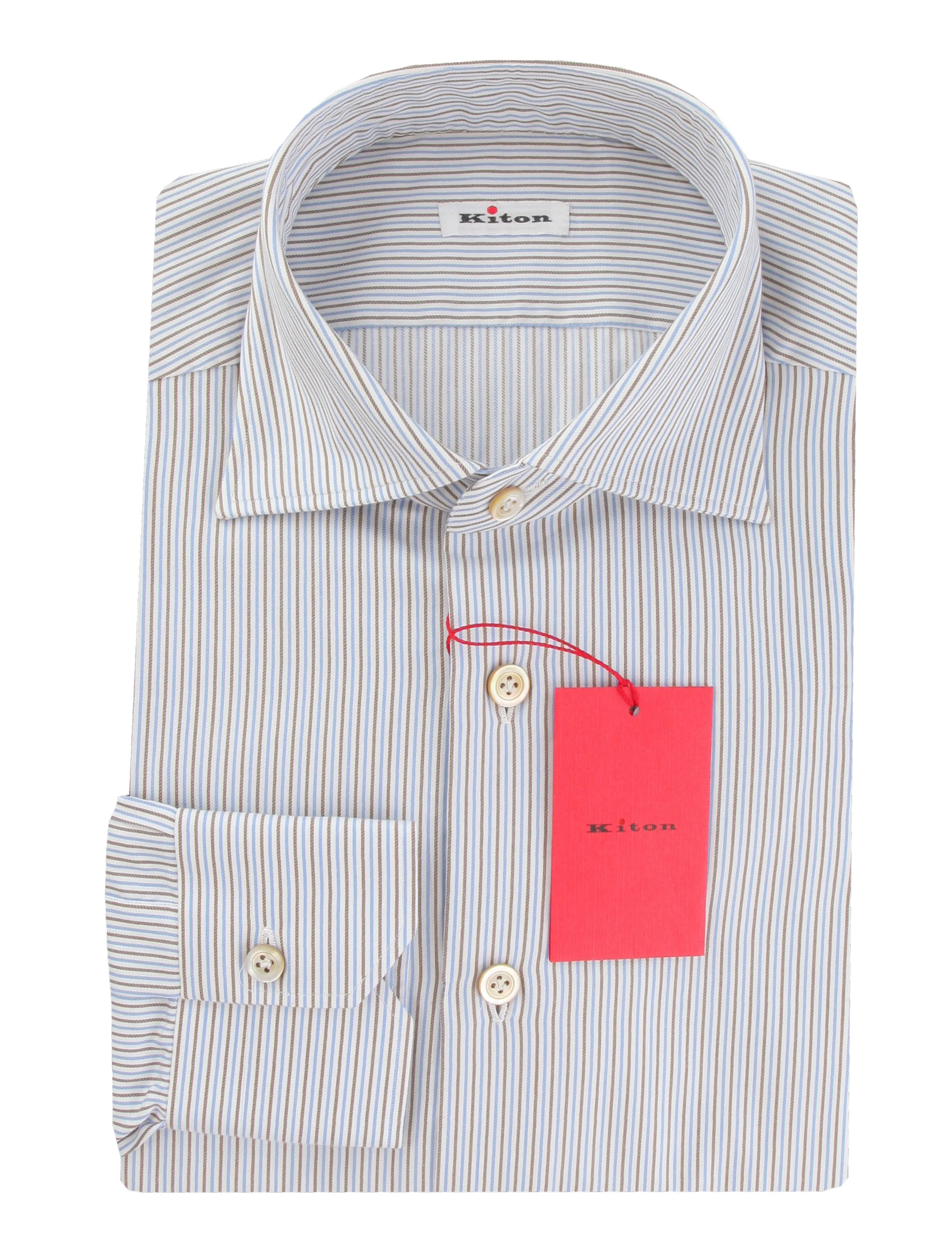 Kiton Blue Shirt - Slim