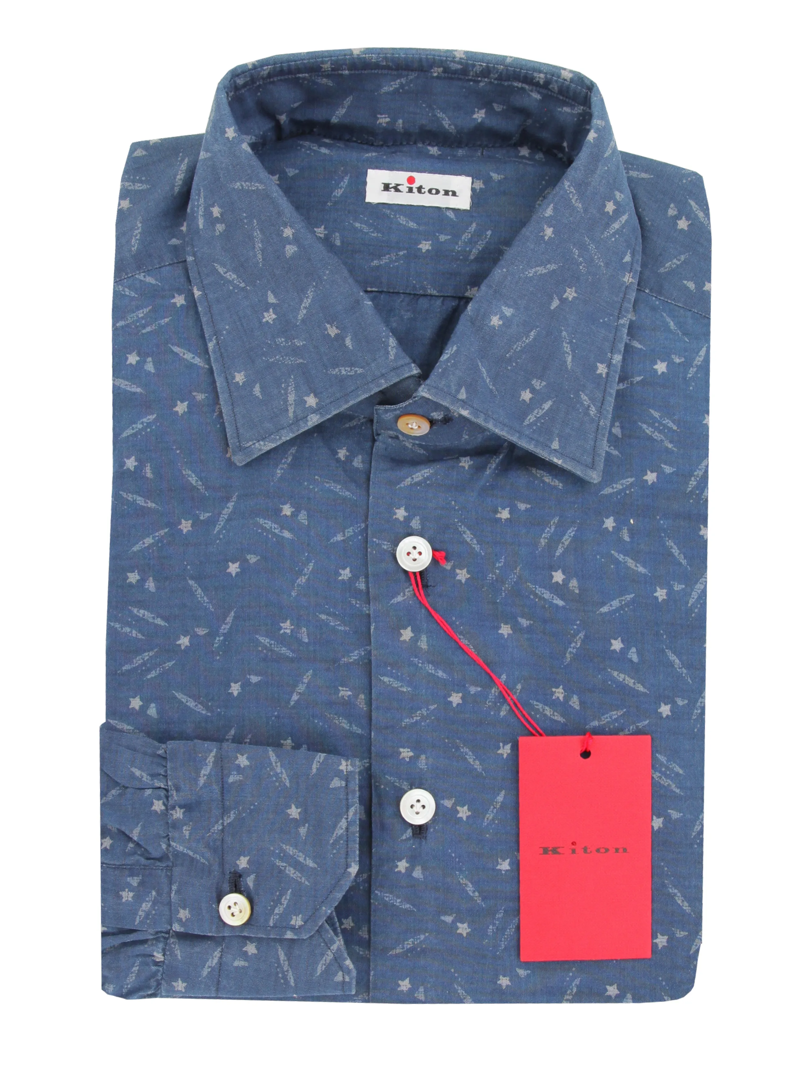Kiton Blue Shirt - Slim
