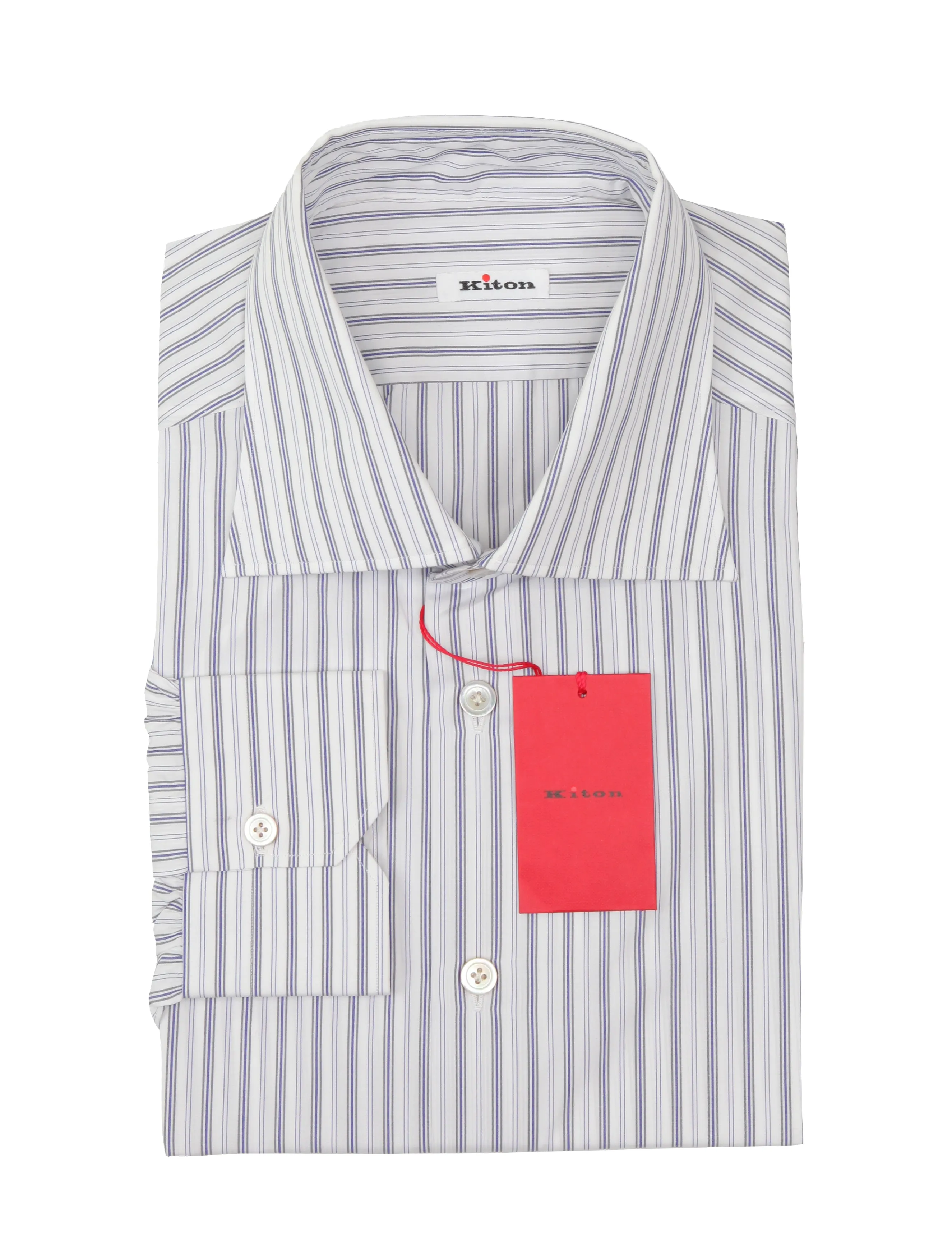 Kiton Blue Shirt - Slim