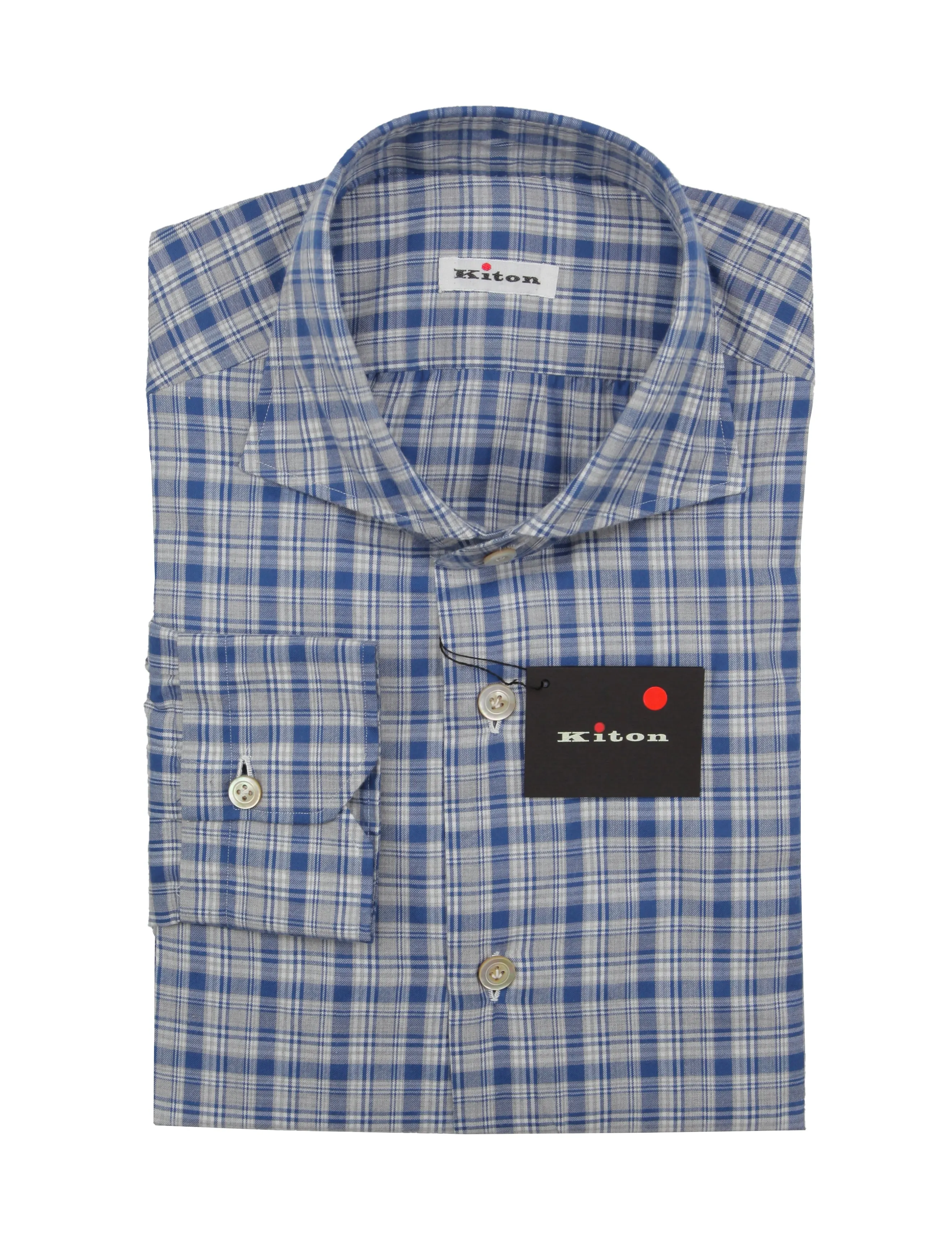 Kiton Blue Shirt - Slim