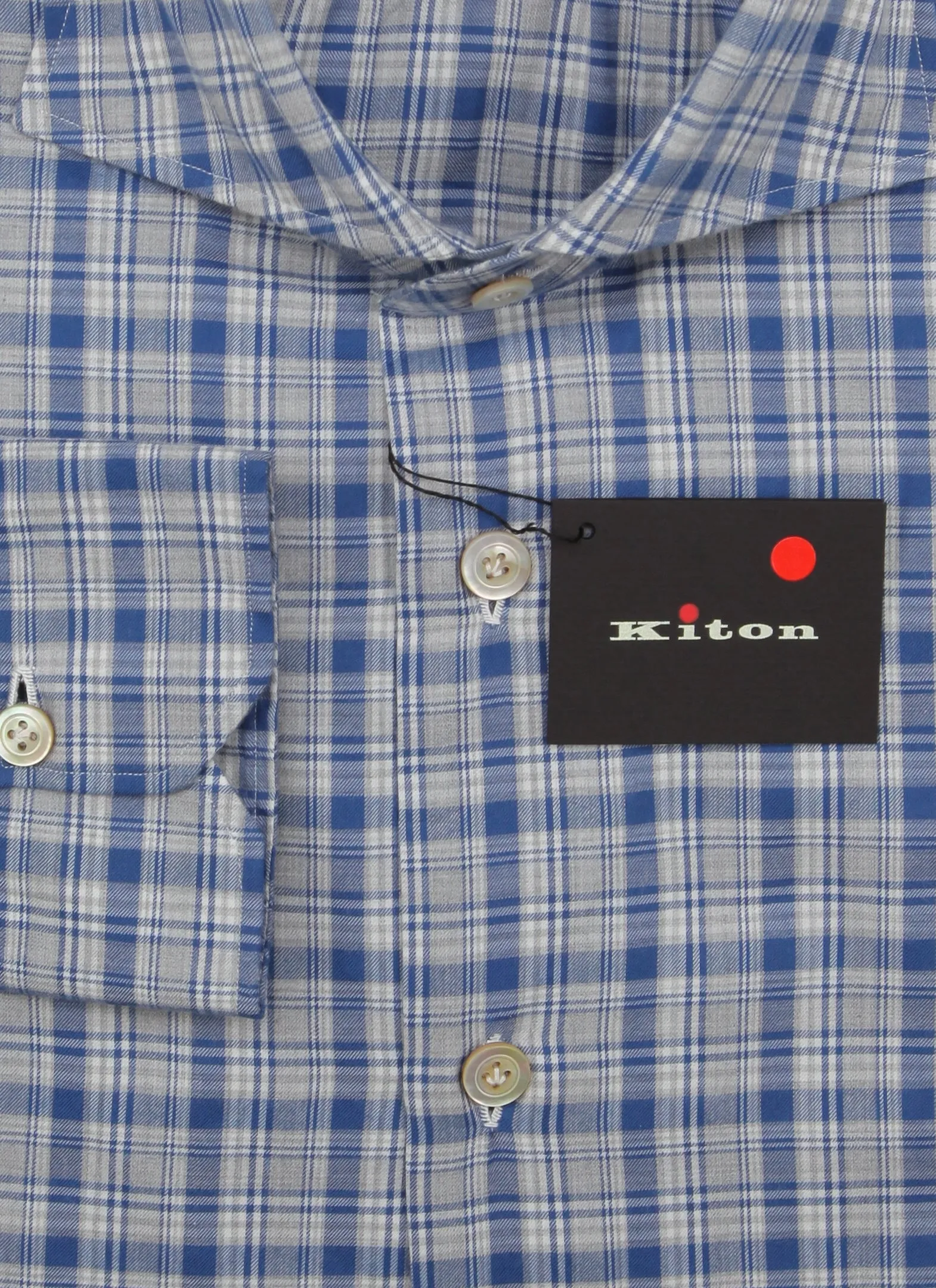 Kiton Blue Shirt - Slim