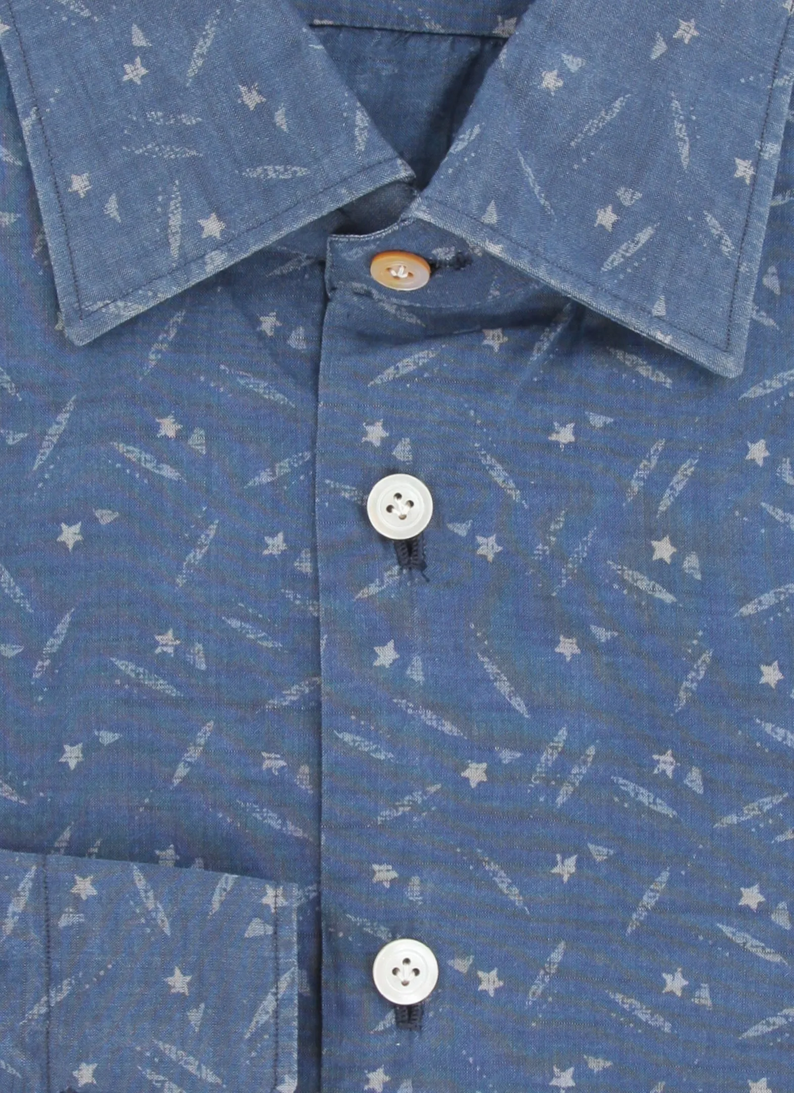 Kiton Blue Shirt - Slim