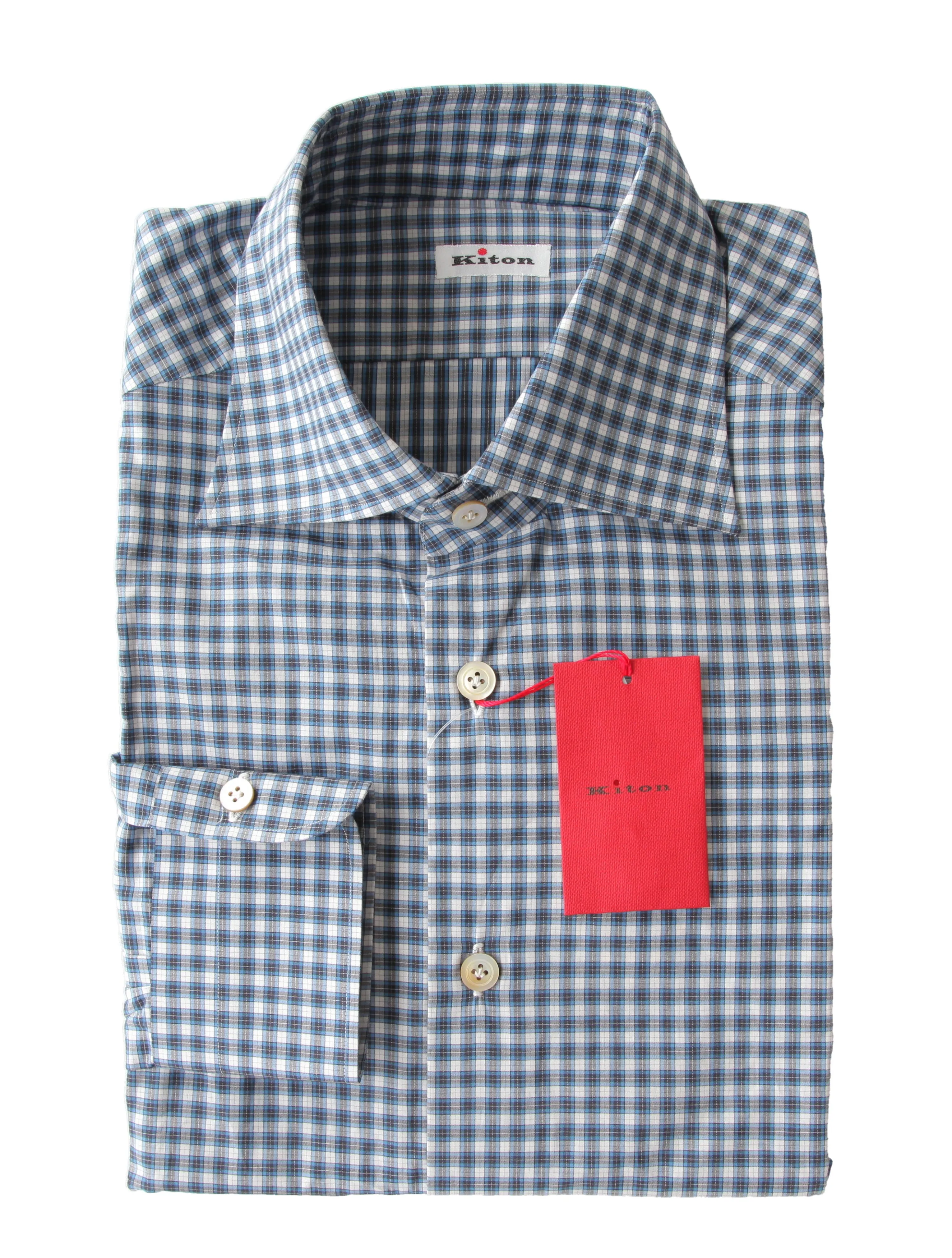 Kiton Blue Shirt - Slim