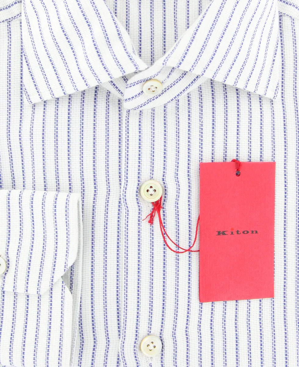 Kiton Blue Shirt - Slim