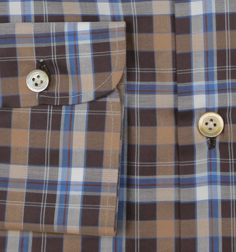 Kiton Brown Shirt - Slim