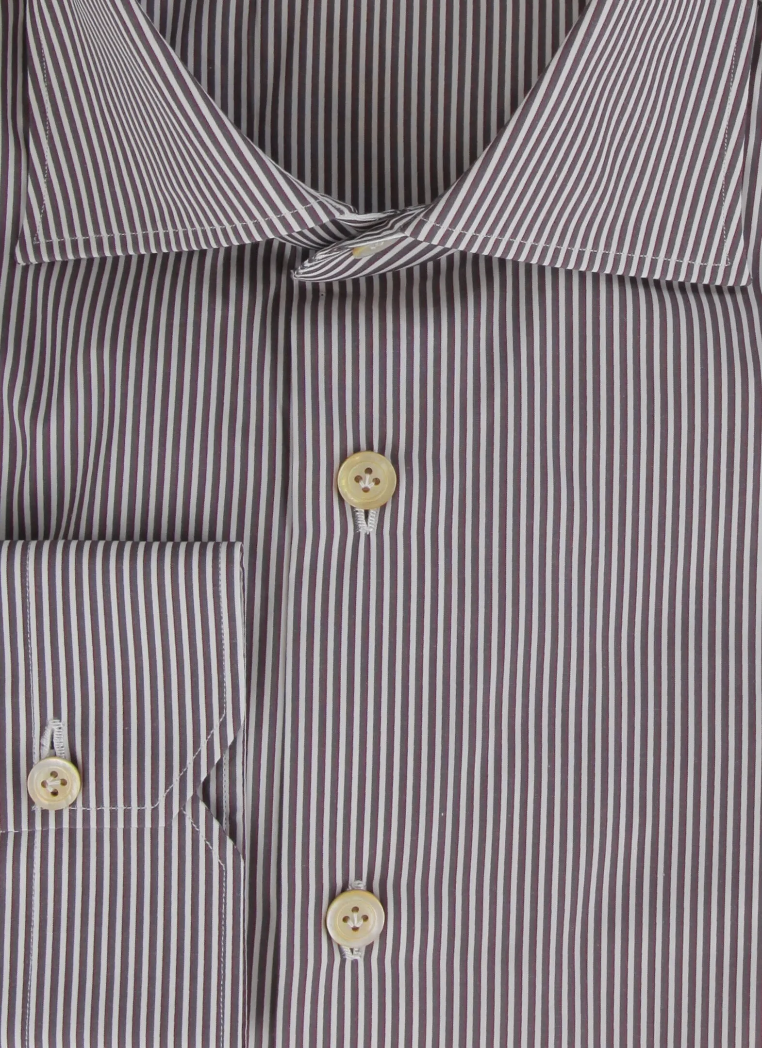 Kiton Brown Shirt - Slim