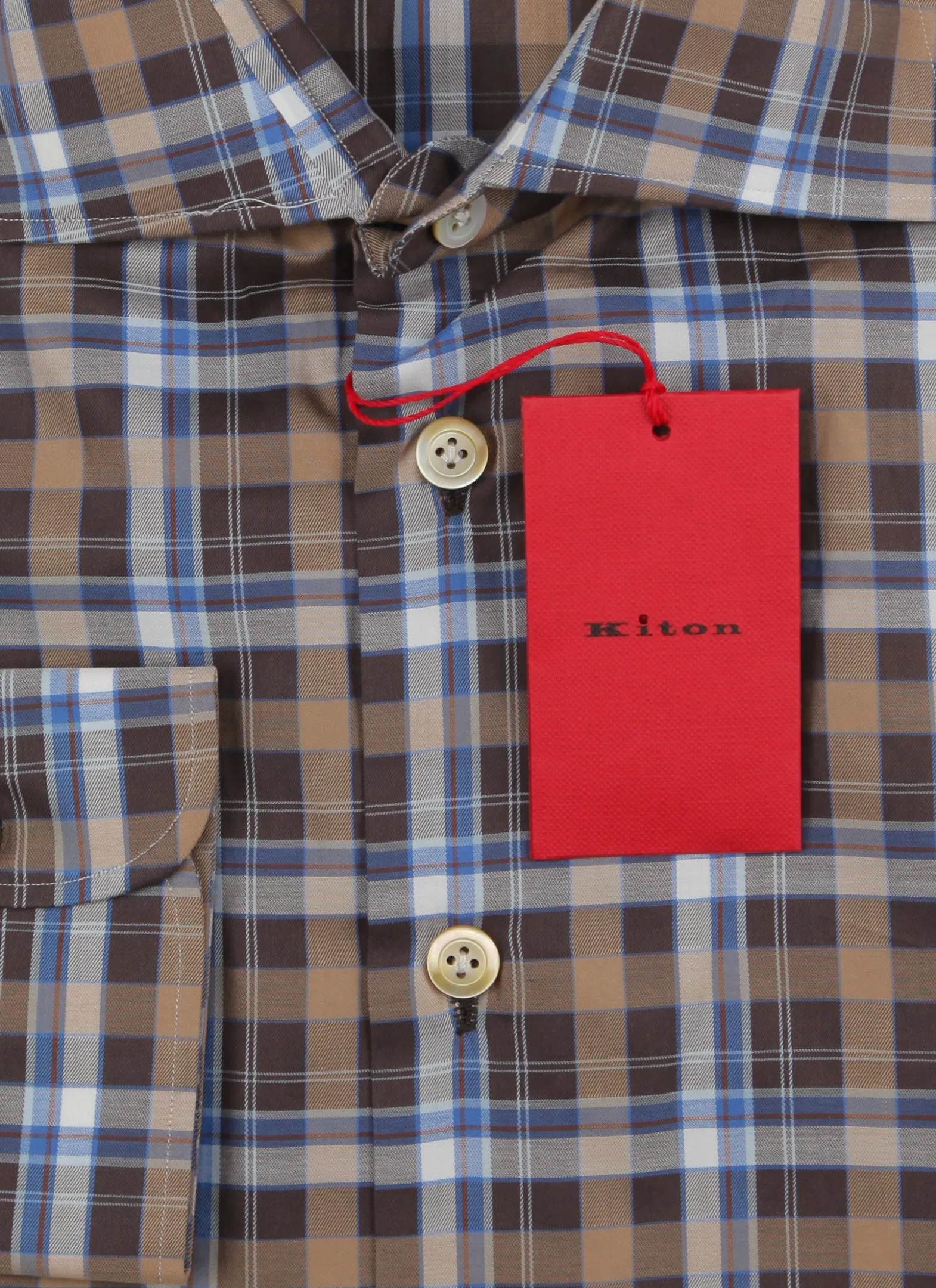 Kiton Brown Shirt - Slim