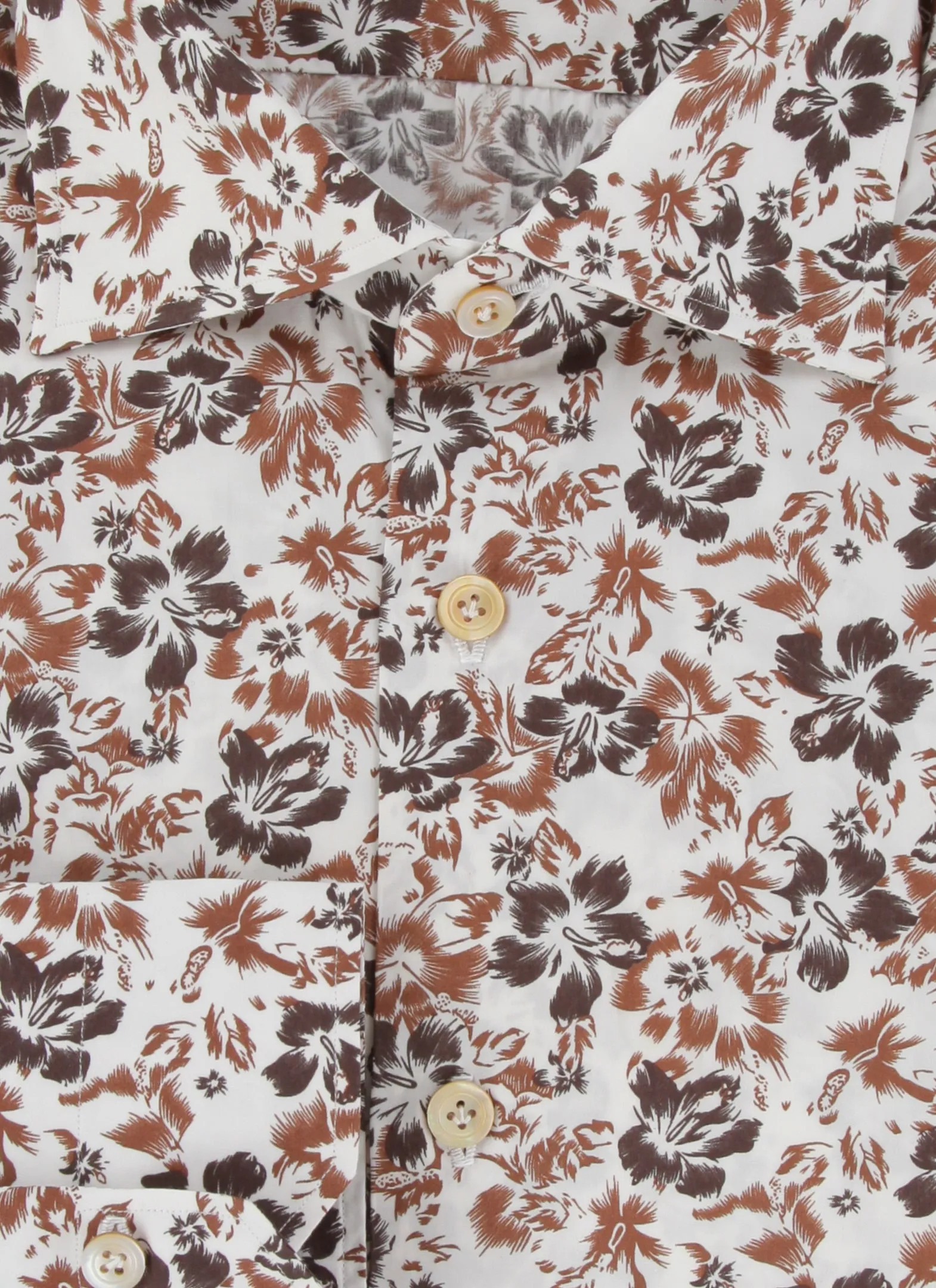 Kiton Brown Shirt - Slim