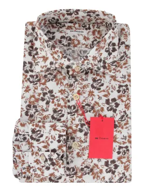 Kiton Brown Shirt - Slim