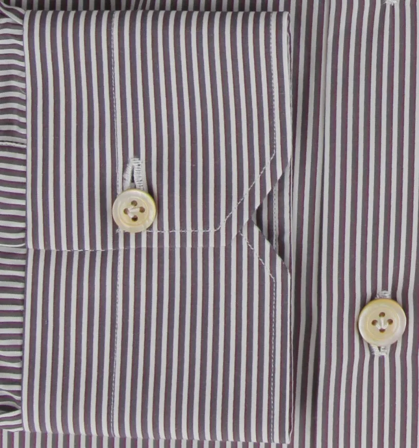 Kiton Brown Shirt - Slim