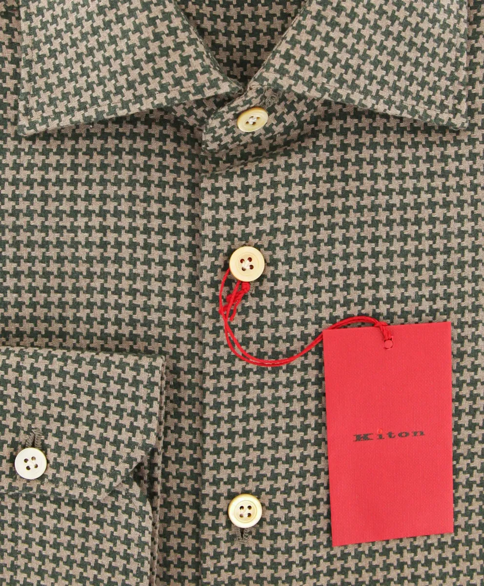 Kiton Brown Shirt - Slim