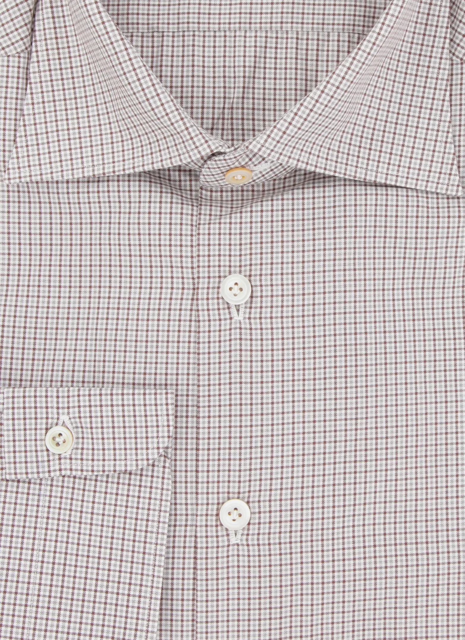 Kiton Brown Shirt - Slim