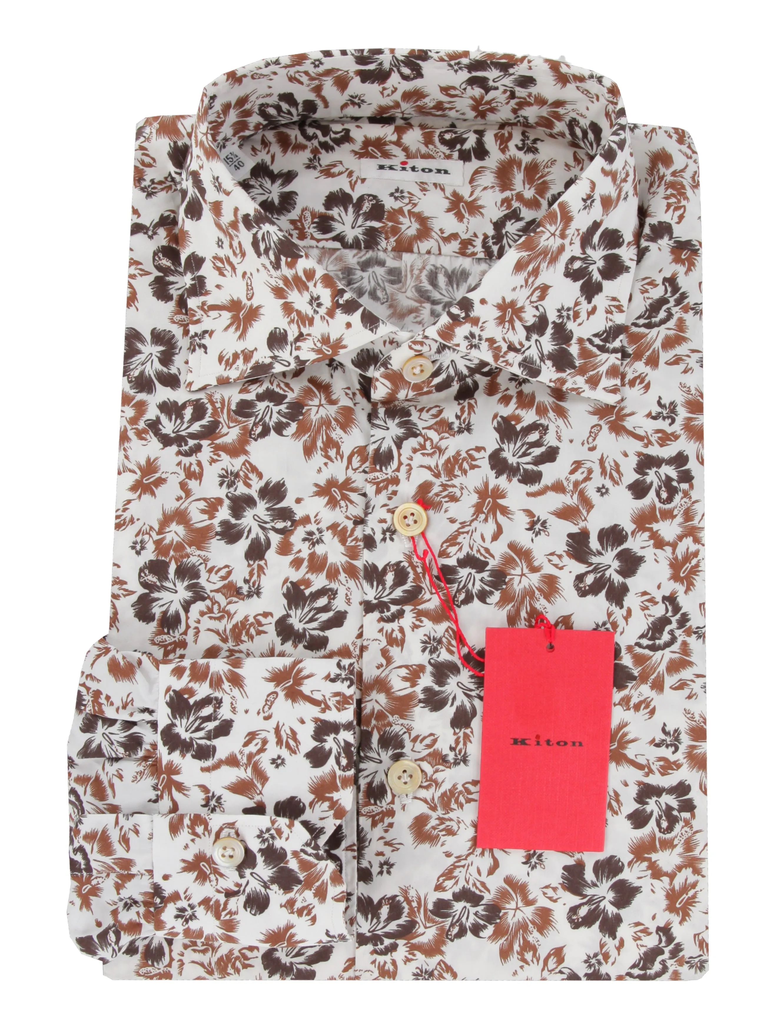 Kiton Brown Shirt - Slim