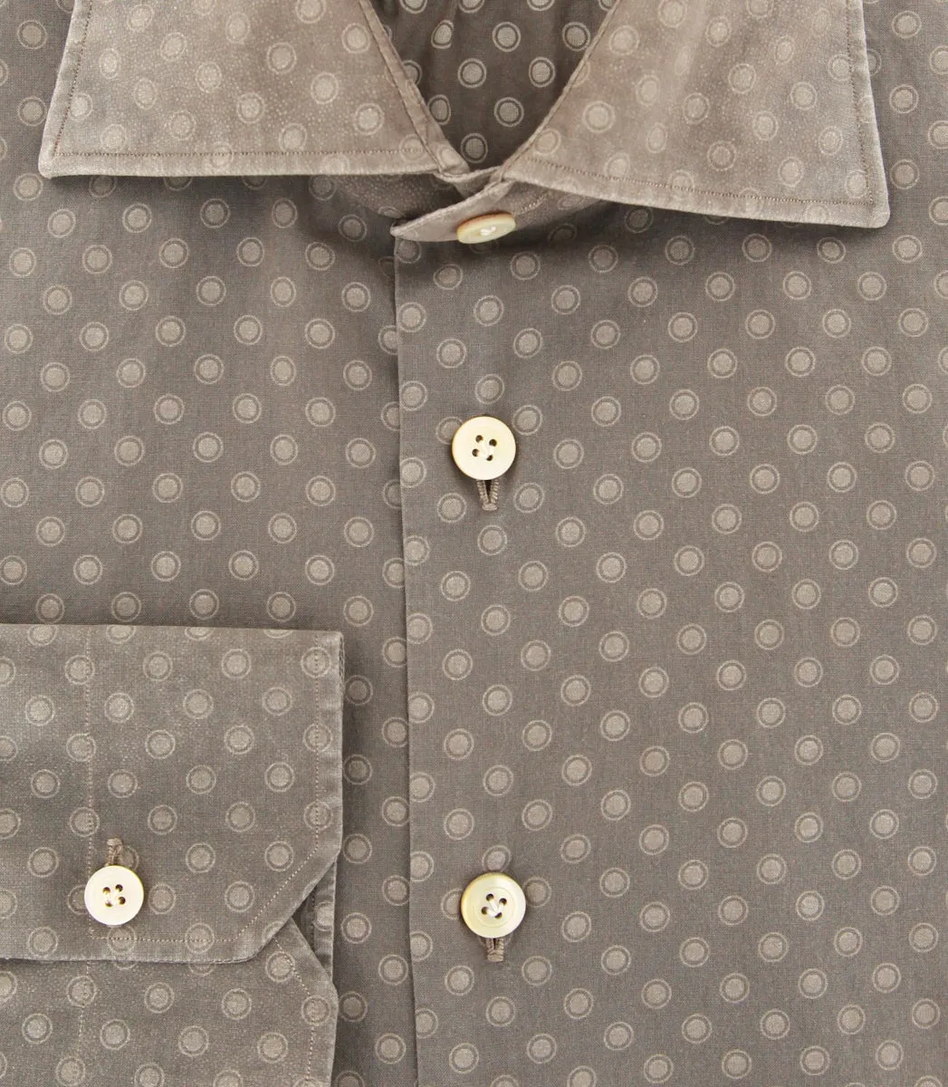 Kiton Brown Shirt - Slim