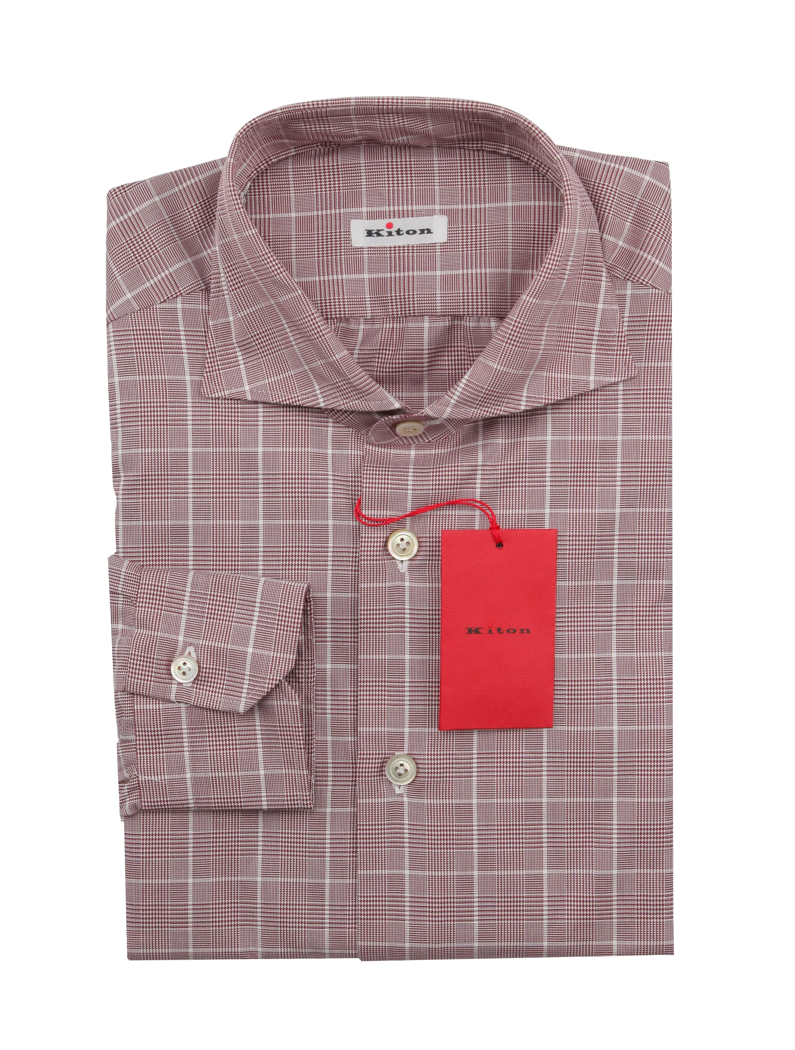 Kiton Burgundy Red Shirt - Slim