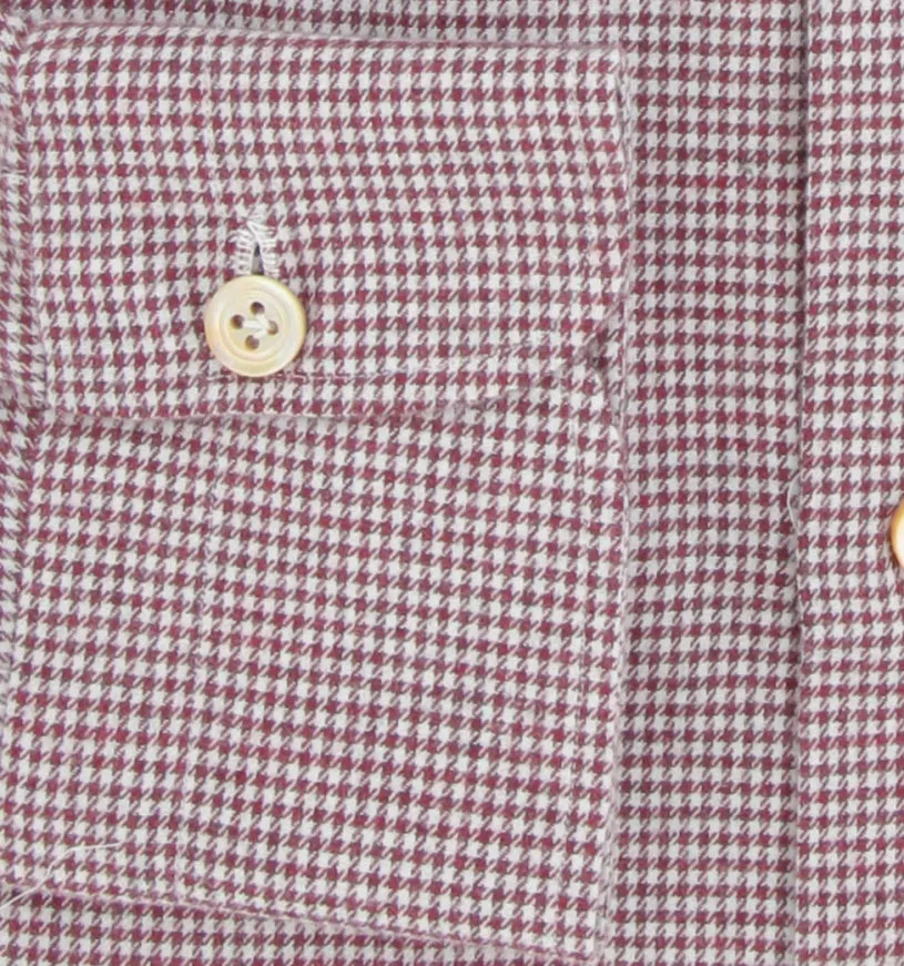 Kiton Burgundy Red Shirt - Slim