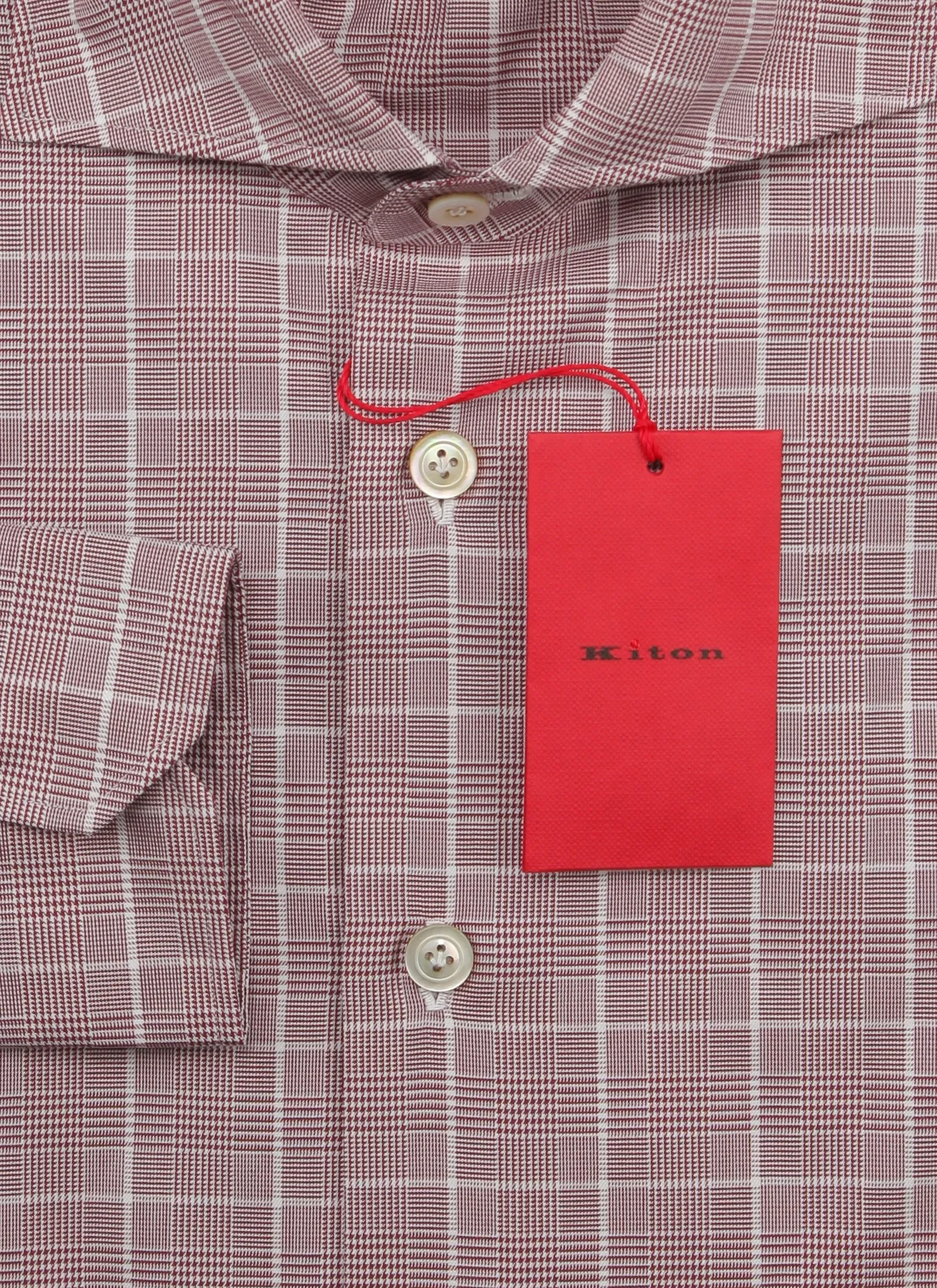 Kiton Burgundy Red Shirt - Slim