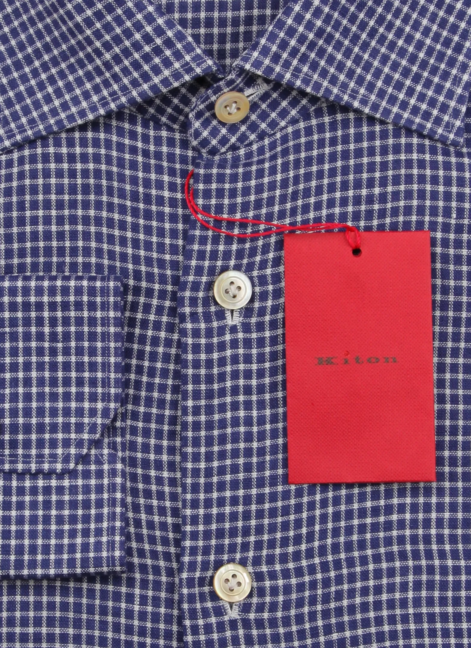 Kiton Dark Blue Shirt - Slim