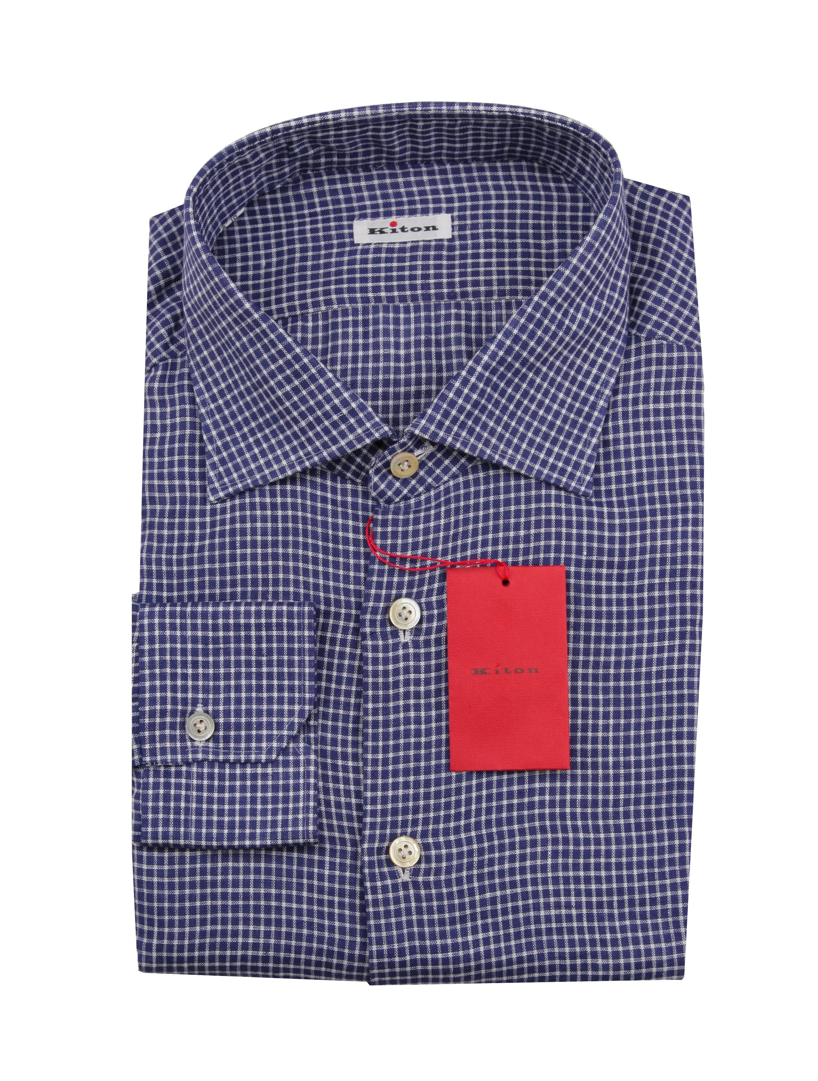 Kiton Dark Blue Shirt - Slim