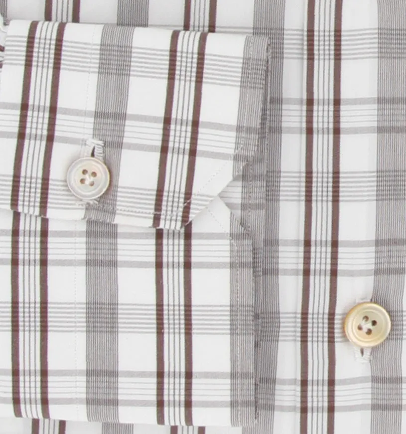 Kiton Dark Brown Shirt - Slim