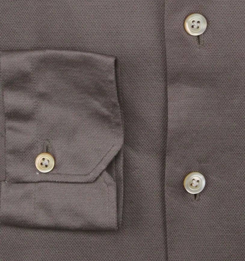 Kiton Dark Gray Shirt - Slim