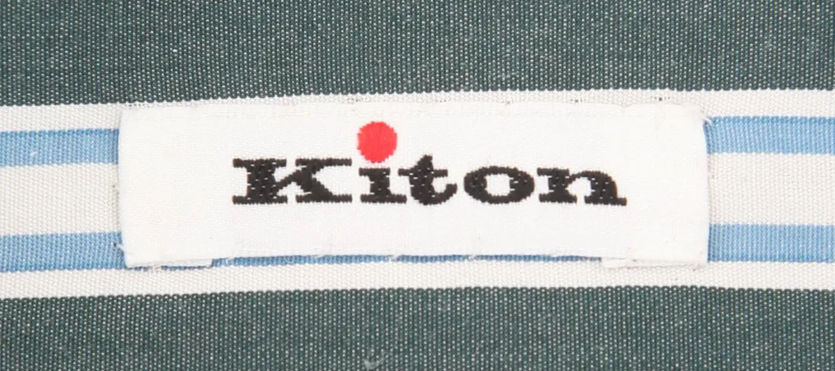 Kiton Dark Green Shirt - Slim