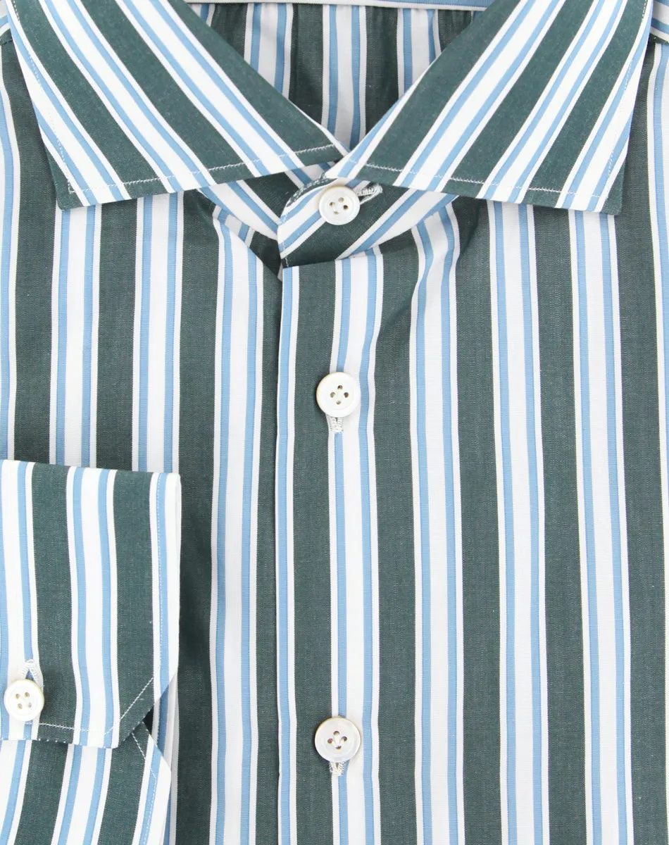 Kiton Dark Green Shirt - Slim