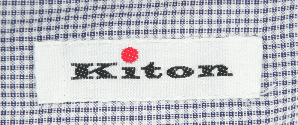 Kiton Navy Blue Shirt - Slim