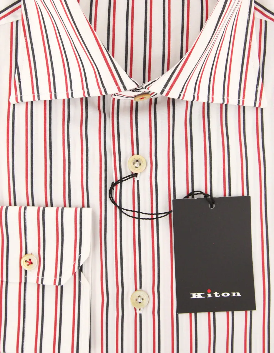 Kiton Off White Shirt - Slim